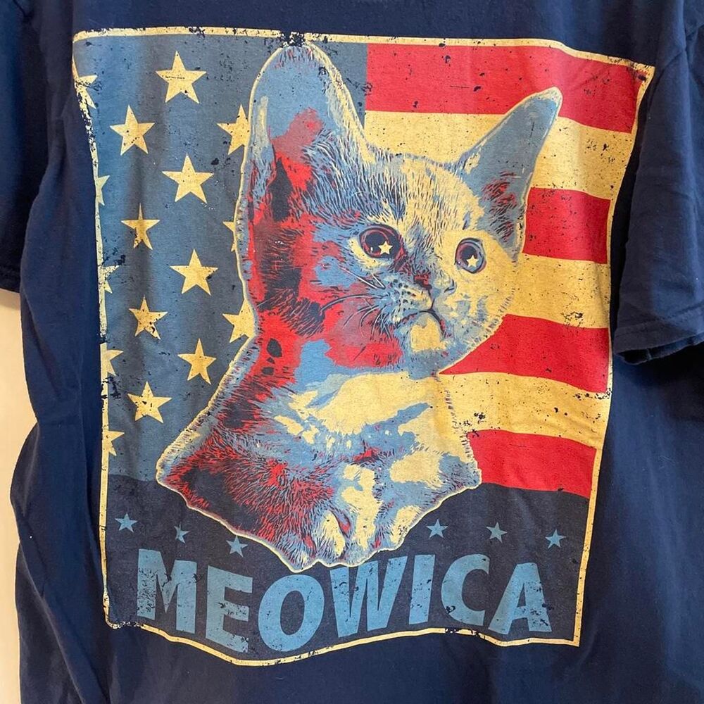 MEOWICA Navy  T-shirt